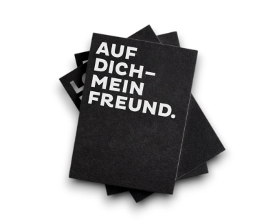 für eure freunde - extra dicke postkarte